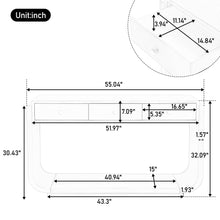 Load image into Gallery viewer, Console Table With 3 Drawers, Display Shelf, Curved Legs - Walnut
