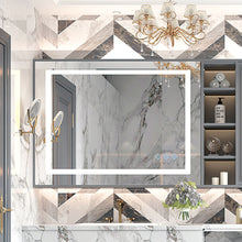 Load image into Gallery viewer, 3000-6000K LED Bathroom Mirror With Lights, Anti-Fog Dimmable Lighted Wall Mounted Vanity Mirror Master Bath Modern Makeup (Only Mirrors, Not Cabinets) Horizontal &amp; Vertical
