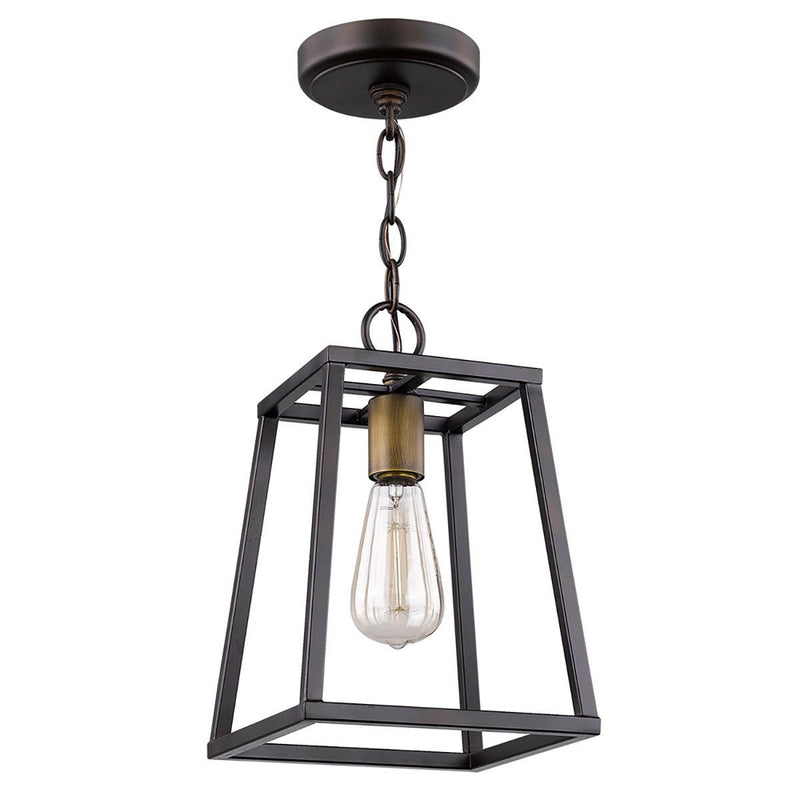 Metal Tapered Hanging Light - Antique Bronze