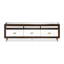 Load image into Gallery viewer, Belmont Place - Media Cabinet - White / Dark Brown
