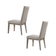 Load image into Gallery viewer, Fabric And Solid Wood Dining Side Chairs (Set of 2) - Gray
