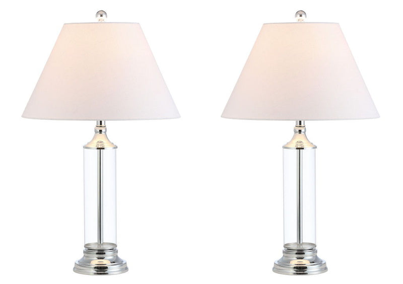 Novelty Table Lamps LED With Empire Shades (Set of 2) - Clear