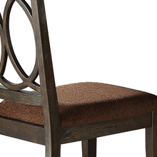 Load image into Gallery viewer, Upholstered Fabric Open Back Dining Side Chairs (Set of 2) - Brown
