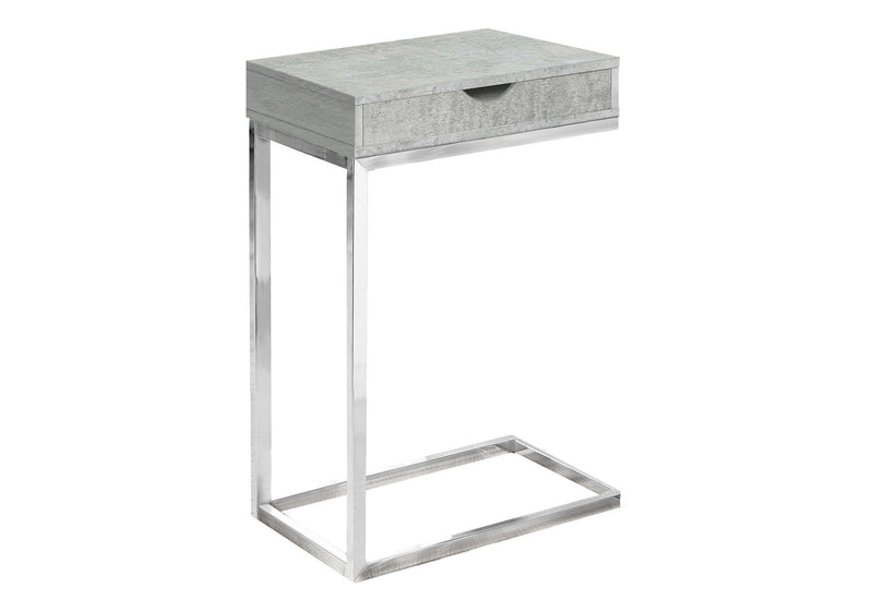 Laminated Metal Accent Table - Gray