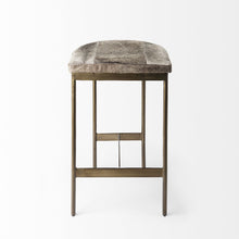 Load image into Gallery viewer, Iron Backless Bar Chair - Light Gray

