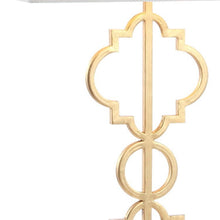 Load image into Gallery viewer, Geometric Table Lamp With Shade - Gold / White
