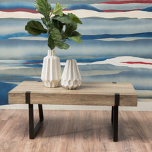 Load image into Gallery viewer, Abitha - Coffee Table With Industrial Powder Coated Metal Legs

