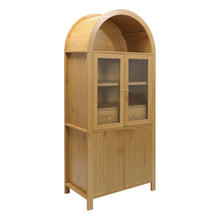 Load image into Gallery viewer, Fluted Tall Arched Pantry Cabinet With Adjustable Shelves
