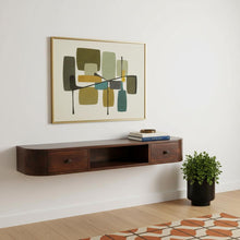 Load image into Gallery viewer, Solid Wood Solid Console Table With Shelf With Two Drawers (719172) - Brown

