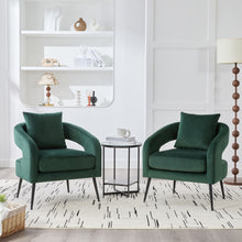 Load image into Gallery viewer, Open Back Accent Chair, Round Sofa Lounge Armchair
