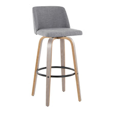 Load image into Gallery viewer, Toriano - Contemporary Fixed Height Barstool With Swivel With Round Footrest Comfort And Style (Set of 2)

