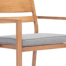 Load image into Gallery viewer, Slipcovered Aluminum Slat Back Dining Arm Chairs (Set of 2) - Natural

