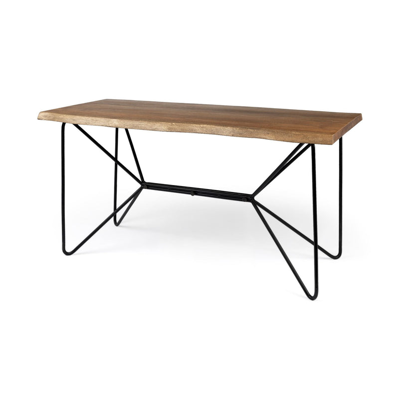26" Writing Desk - Brown And Black