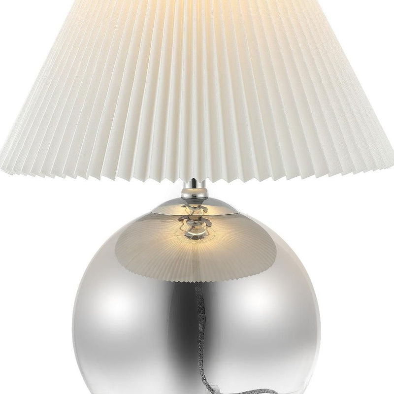 Globe With Empire Shade - Silver