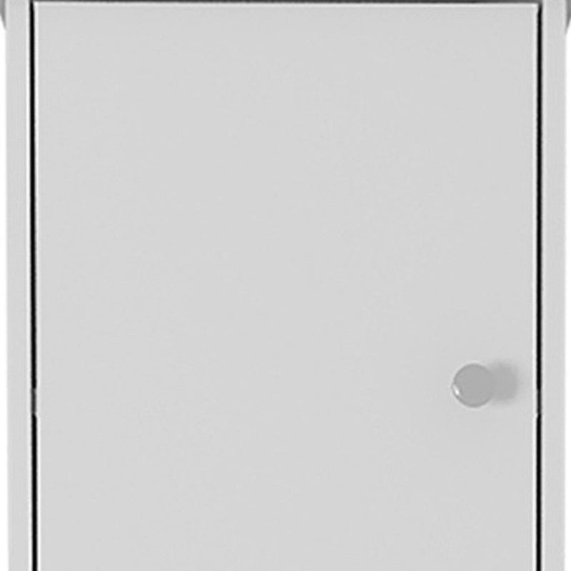Wood Accent Cabinet With Two Doors (477659) - White