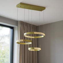 Load image into Gallery viewer, Candle Style Three Light Metal LED Dimmable Chandelier - Gold
