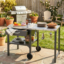 Load image into Gallery viewer, Foldable Outdoor Kitchen Cart With Storage For Patio
