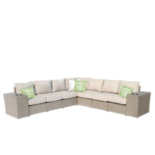 Load image into Gallery viewer, Rattan Sectional Sofa Set With Cushions

