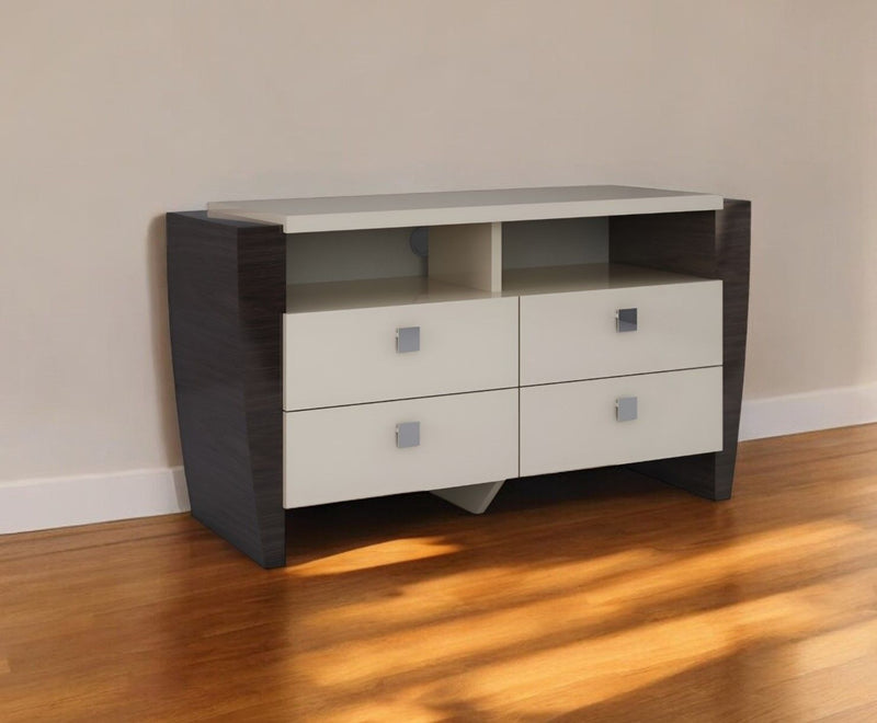 High Gloss TV Entertainment Unit - Refined Beige