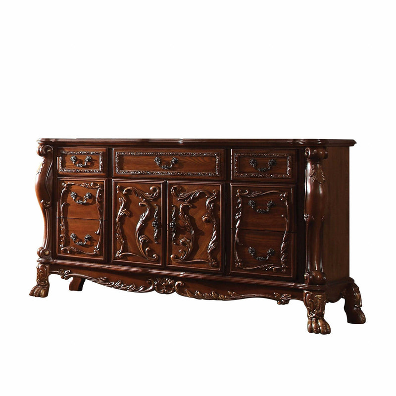 Wood Poly Resin Dresserserver - Cherry Oak