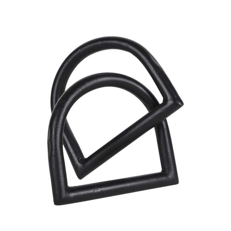 Modern Abstract Tabletop Sculpture (608706) - Black