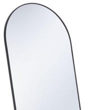 Load image into Gallery viewer, 59" Metal Arch Wall Mounted Leaning Or Freestanding Framed Full Length Mirror - Black
