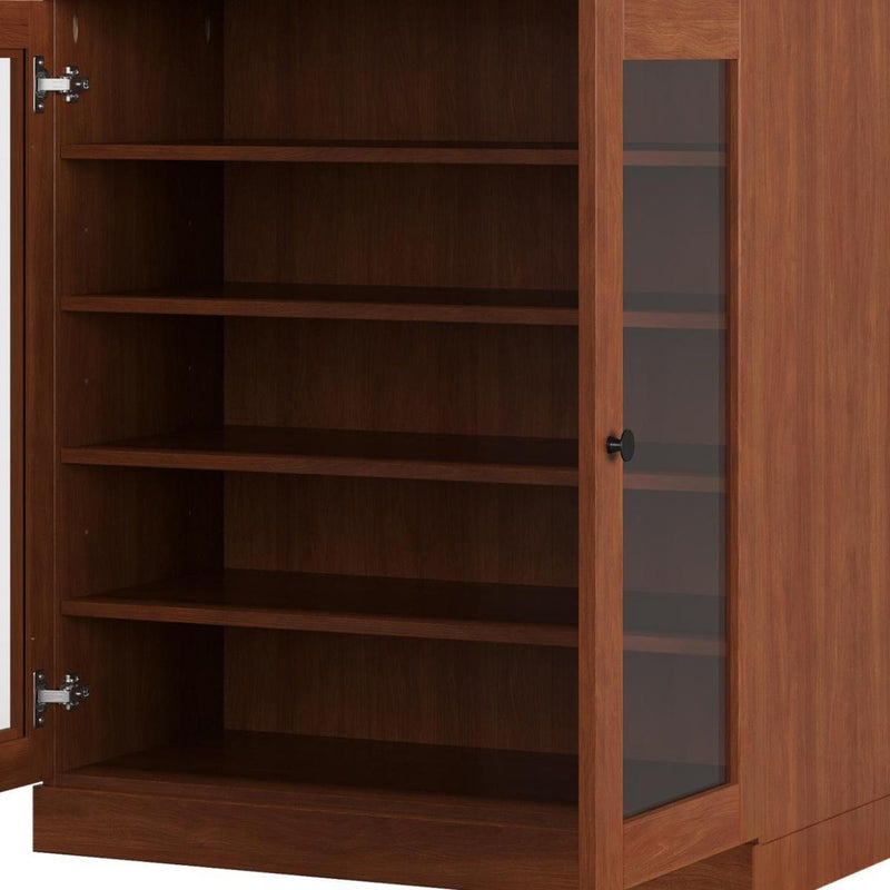 Twenty Pair Solid Woodshoe Storage Cabinet (752331) - Coffee
