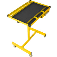 Load image into Gallery viewer, Adjustable Tear Down Work Table With Drawer For Garages, Repair Shops, And Diy, Portable, (4) 2.5" Swivel Casters, 220 Pound Capacity, Rubber Corners, Heavy Duty Steel
