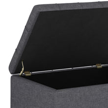 Load image into Gallery viewer, Harrison - Upholstered Coffee Table Storage Ottoman
