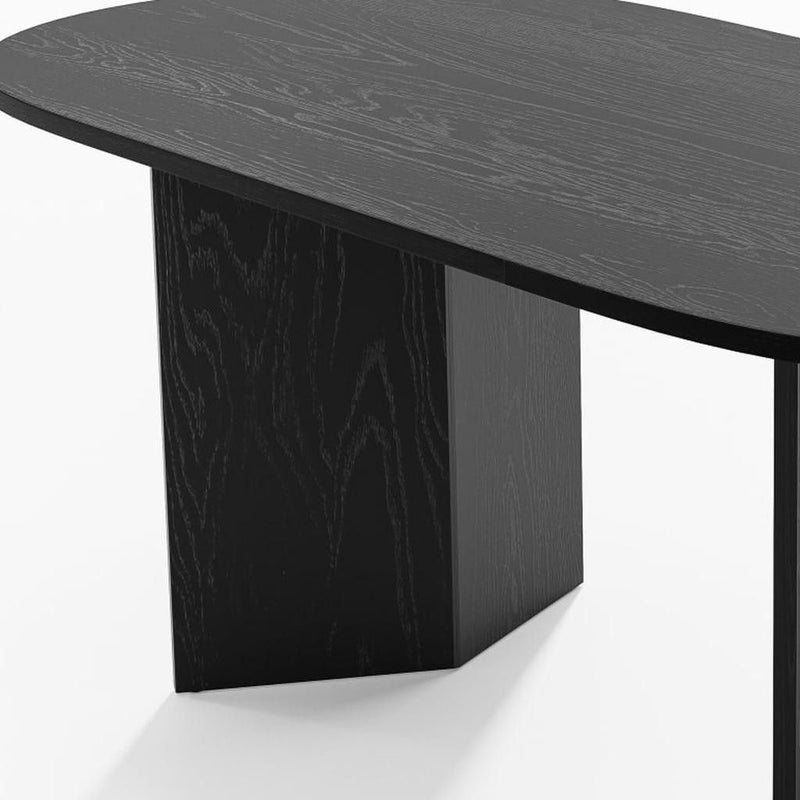 Wood Oval Bar Table (712255) - Black