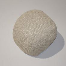 Load image into Gallery viewer, Semi Rounded Pouf, Cable Knitted, Perfect Seating
