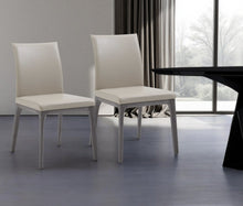 Load image into Gallery viewer, Faux Leather Dining Side Chairs (Set of 2) - Taupe
