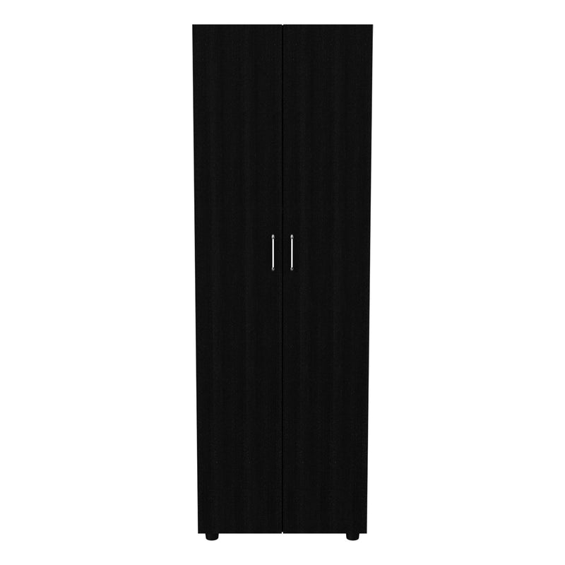 Wood Corner Accent Chest (732030) - Black