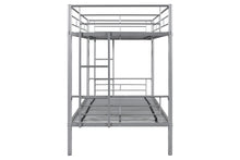 Load image into Gallery viewer, Metal Twin over Twin Bunk Bed/ Heavy-duty Sturdy Metal/ Noise Reduced Design/ Safety Guardrail/ 2 Side Ladders/ CPC Certified/ No Box Spring Needed
