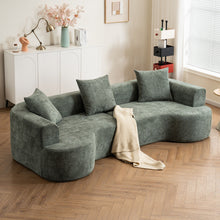 Load image into Gallery viewer, Modern Style Ultra Smooth Curved Sofa With 3 Pillows
