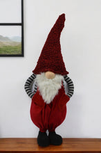 Load image into Gallery viewer, Fabric Christmas Santa Mrs. Claus Standing Gnome - White / Red / Black
