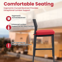 Load image into Gallery viewer, Modern Outdoor Bar Stools With Backrest And Footrest (Set of 2)

