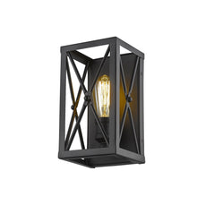 Load image into Gallery viewer, Metal Geometric Wall Light - Matte Black
