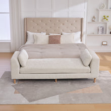 Load image into Gallery viewer, Modern Upholstered End Of Bed Bench With Armrests
