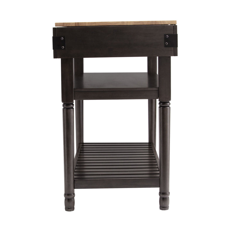 48" Kitchen Island With Storage - Natural / Brown