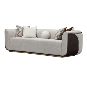 West Kensington - Sofa - Buff / Medium Espresso
