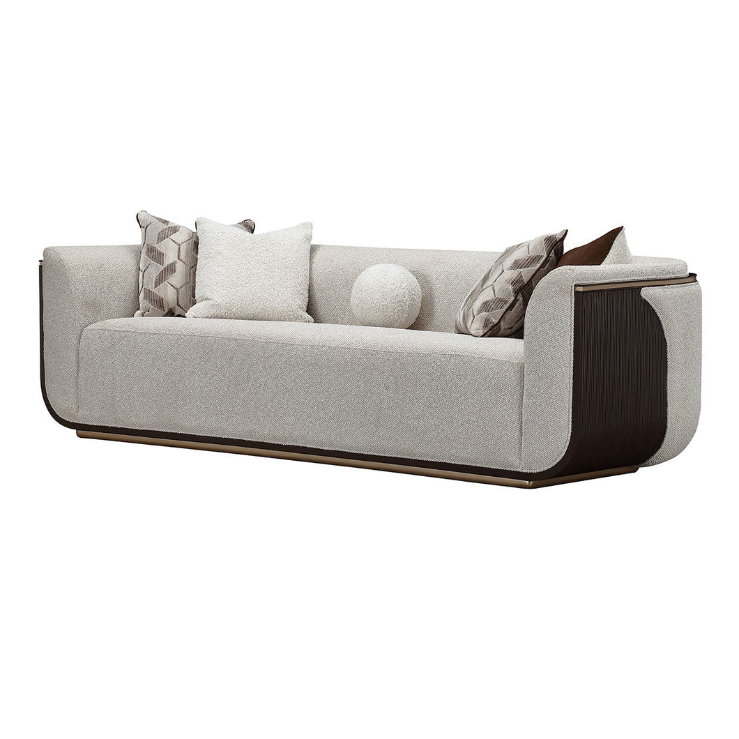 West Kensington - Sofa - Buff / Medium Espresso
