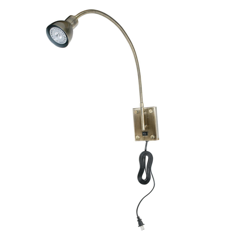 Spotlight Wall Sconce - Antiqued Brass