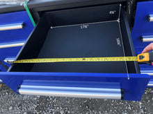 Load image into Gallery viewer, Garage Storage Cabinets With Workbench (With 20 Drawers) - Blue
