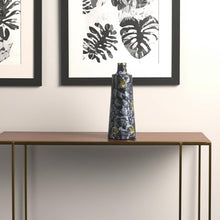Load image into Gallery viewer, Abstract Bud Table Vase (574237) - Blue / Gold
