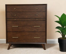 Load image into Gallery viewer, Solid Wood Four Drawer Chest - Mahogany
