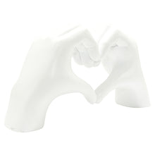 Load image into Gallery viewer, Heart Hands Tabletop Sculpture - White
