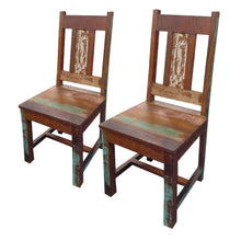 Load image into Gallery viewer, Slat Back Dining Side Chairs (Set of 2) - Brown
