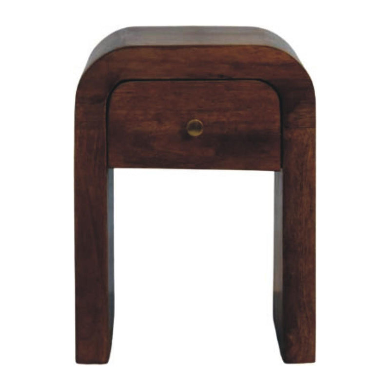 Solid Wood One Drawer Nightstand (738451) - Brown