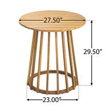 Load image into Gallery viewer, Outdoor Round Top Dining Table, Round Bistro Table - Teak
